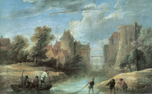 D.Teniers d.J., Landschaft mit Fischern a David Teniers