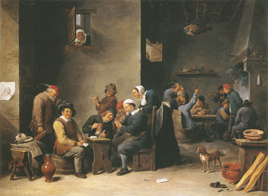 a scene in a tavern a David Teniers