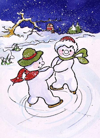Snowmen Skating  a Diane  Matthes