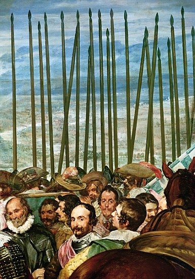 The Surrender of Breda, 1625, detail of soldiers with lances, c.1635 (see also 30730) a Diego Rodriguez de Silva y Velázquez