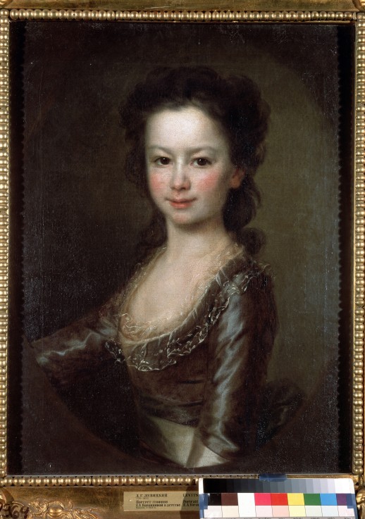 Portrait of Countess Maria Artemyevna Vorontsova as Child a Dimitrij Grigorjewitsch Lewizkij