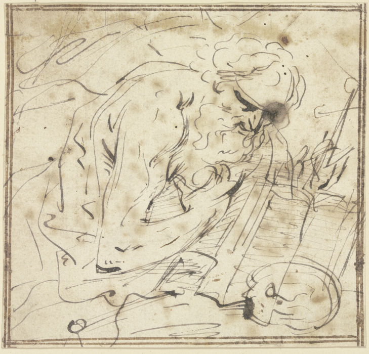 Büßender Heiliger Hieronymus a Domenichino (alias Domenico Zampieri)