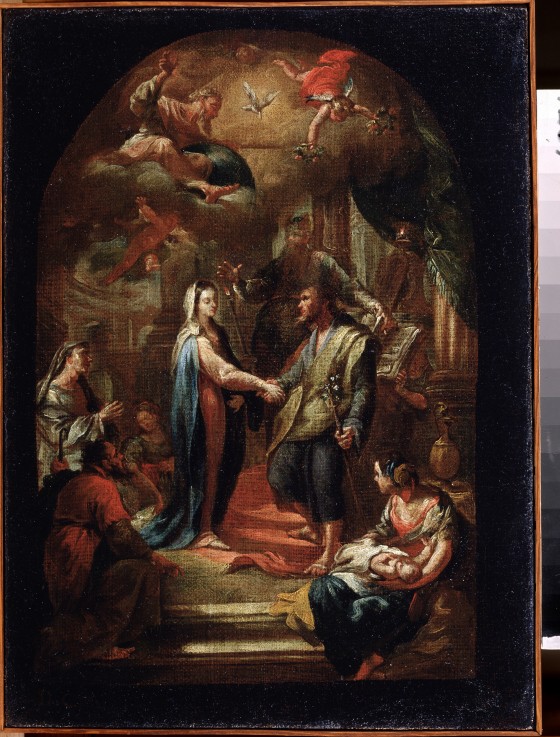 The Marriage of Mary and Joseph a Domenico Corvi