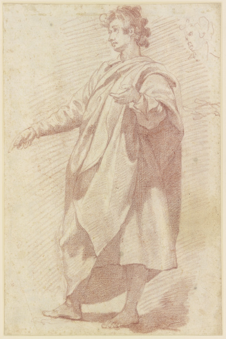 Stehender junger Mann in Mantel nach links (ein Apostel?) a Domenico Cresti
