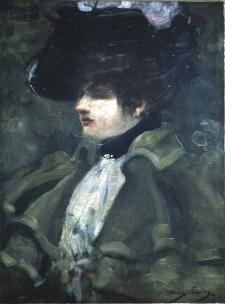 Portrait of Sarah Bernhardt (1844-1923) a Dudley Hardy