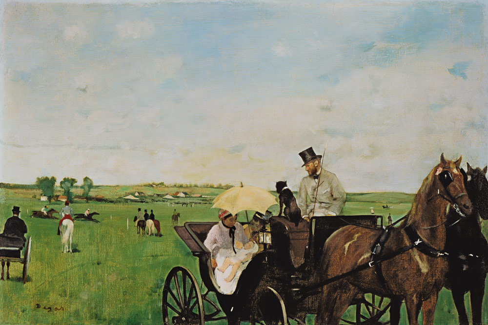 Carriage at a race a Edgar Degas