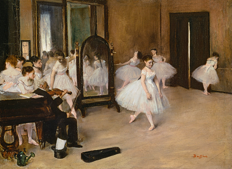 Classe di danza a Edgar Degas