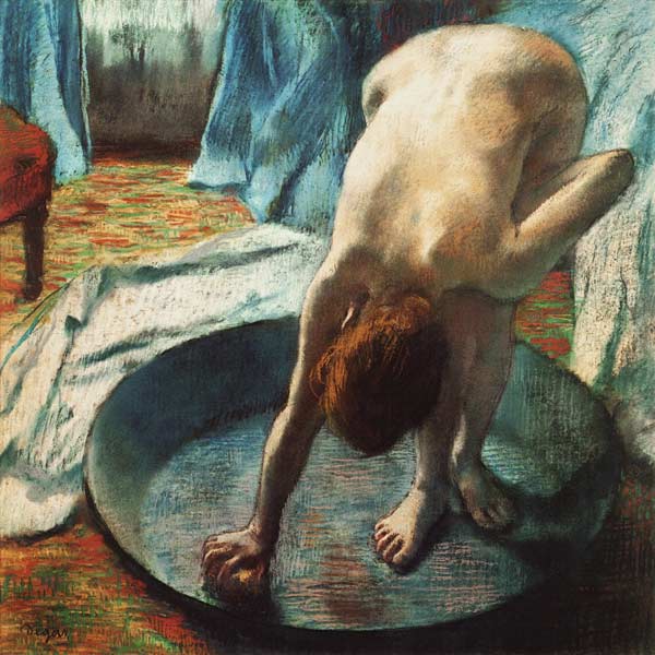 Donna nella vasca a Edgar Degas