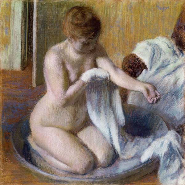 Femme au tub a Edgar Degas