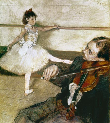 The Dance Lesson a Edgar Degas