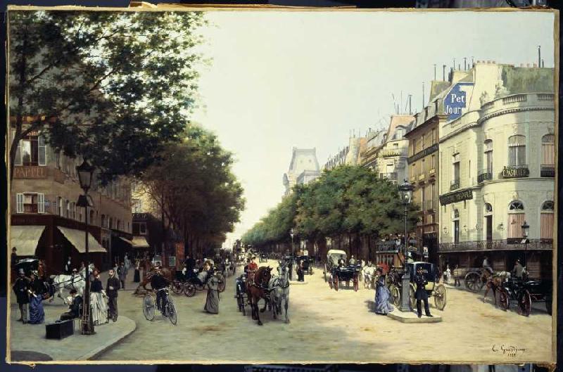 Il Boulevard des Italiens a Parigi a Edmond Georges Grandjean