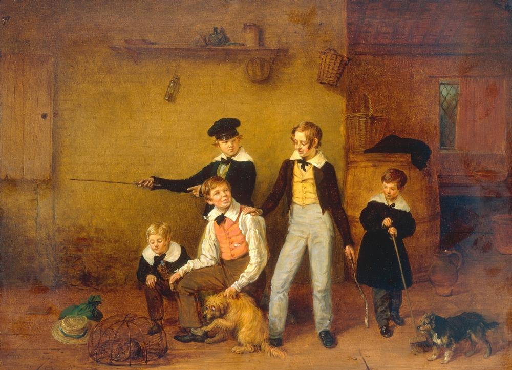 Boys with their Pets a Edmund Bristow