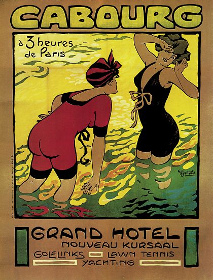 Poster advertising the Grand Hotel, Cabourg a Edouard Bernard