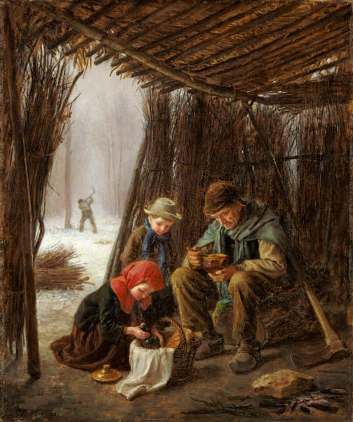 The Woodcutter's Meal a Edouard Frère