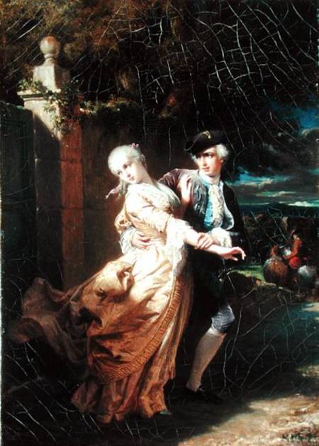 Lovelace's Kidnapping of Clarissa Harlowe a Edouard Louis Dubufe