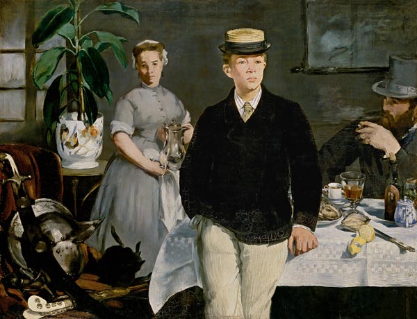 Luncheon in the Studio a Edouard Manet