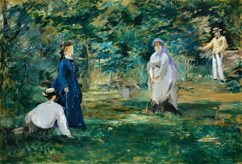 A Game of Croquet a Edouard Manet