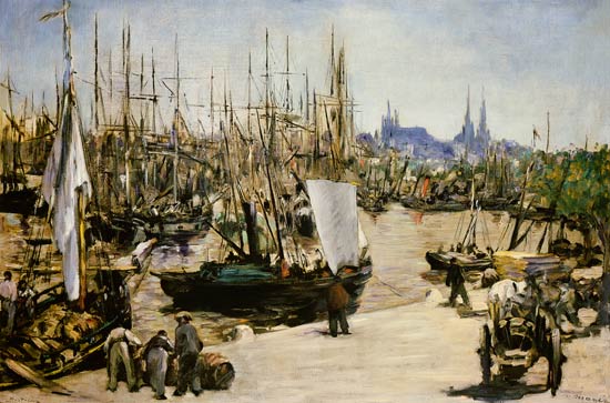 Harbour at Bordeaux a Edouard Manet