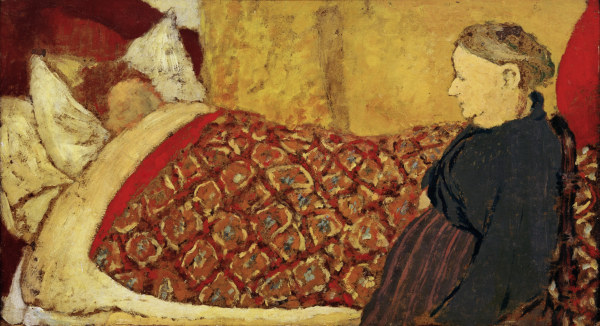 Das Wiegenlied: Marie Roussel im Bett, a Edouard Vuillard