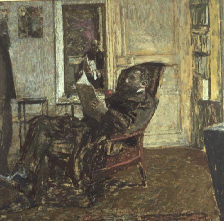 Portrait of Thadee Natanson (1868-1952) 1907-08 (oil on canvas)  a Edouard Vuillard