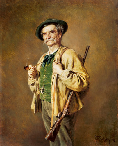 Il cacciatore a Eduard Grützner