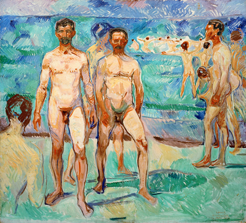 Men on the Beach a Edvard Munch