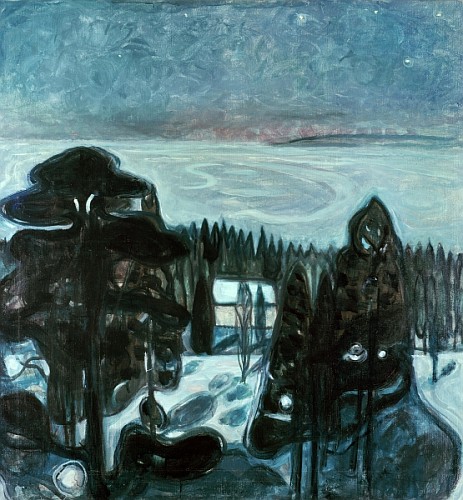 A White Night  a Edvard Munch