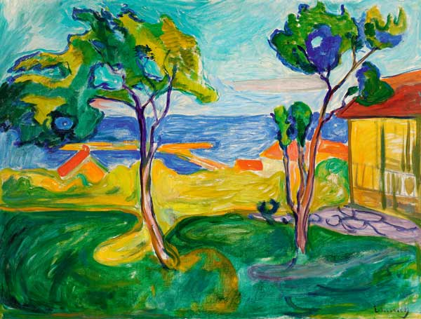 Der Garten in Åsgårdstrand a Edvard Munch