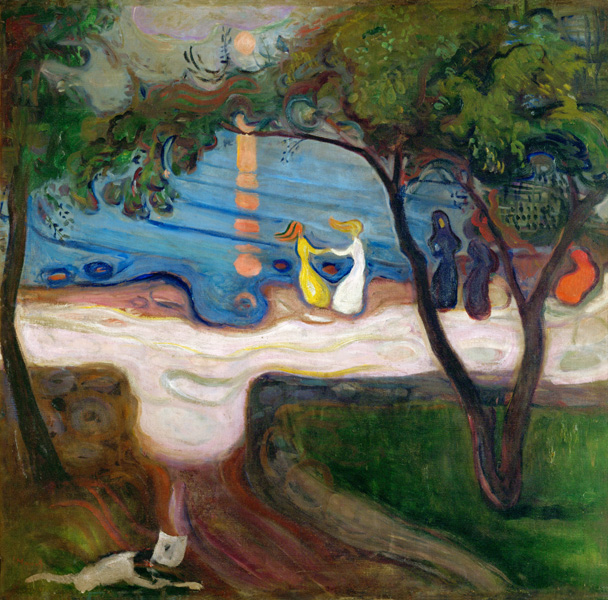 La danza sulla spiaggia a Edvard Munch