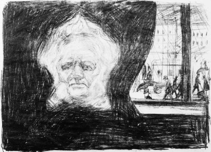 Ibsen at Café a Edvard Munch