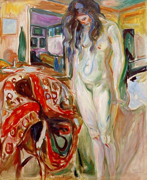 Modell am Korbstuhl I a Edvard Munch
