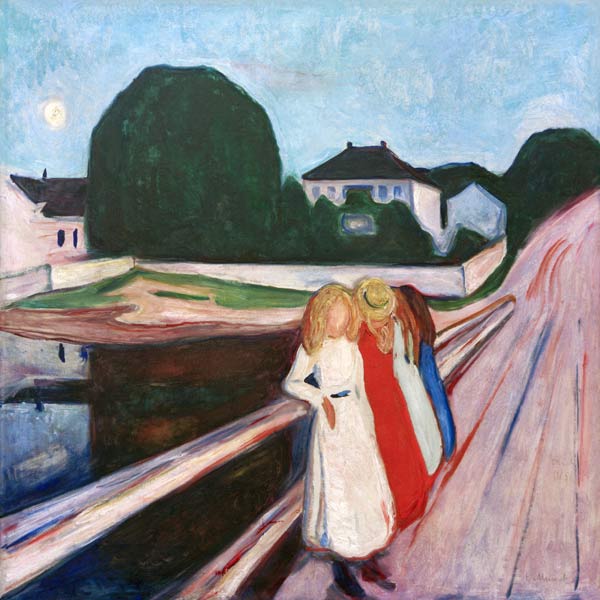 Four Girls on the Bridge 1905 a Edvard Munch