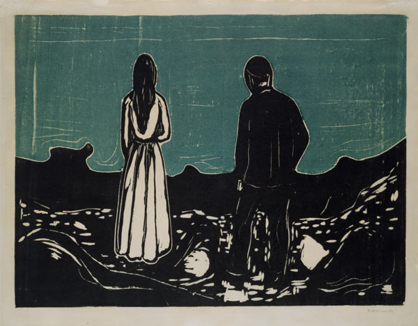 Two People (The Lonely Ones) a Edvard Munch
