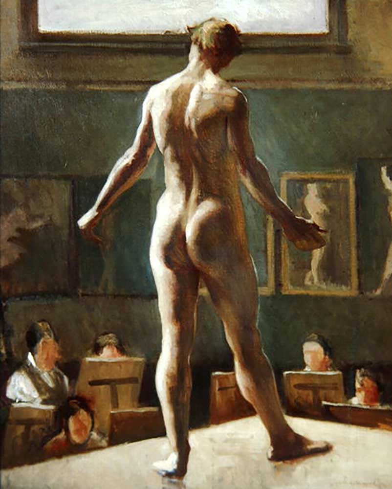 Male Figure Standing, 1911 a Edward Alexander Wadsworth