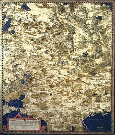 Map of Sixteenth Century Russia a Egnazio Bonsignori