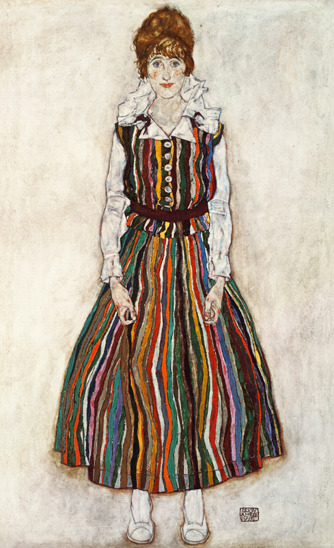 Portrait of Edith Schiele, the artist's wife a Egon Schiele
