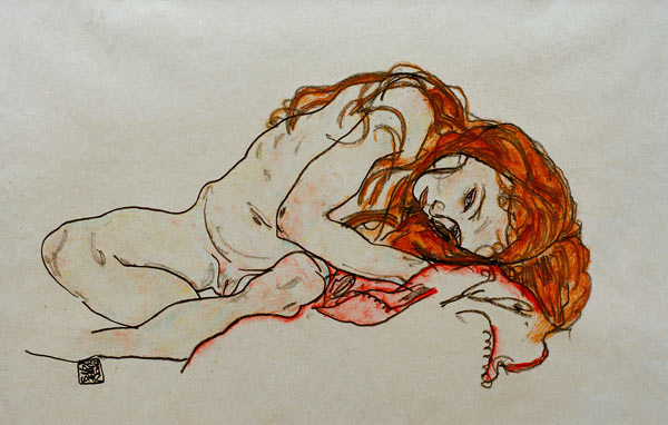 Due donne in un abbraccio a Egon Schiele