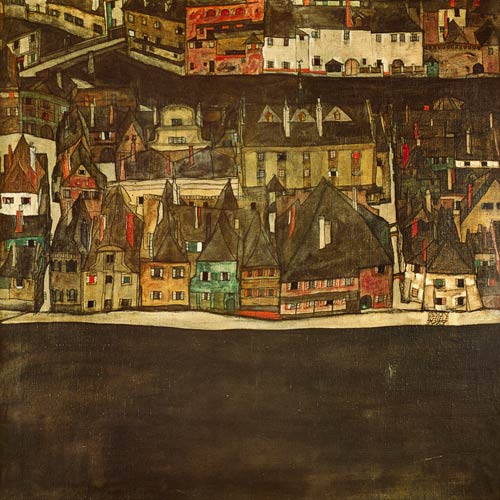 Krumau on the Molde, The Small City a Egon Schiele