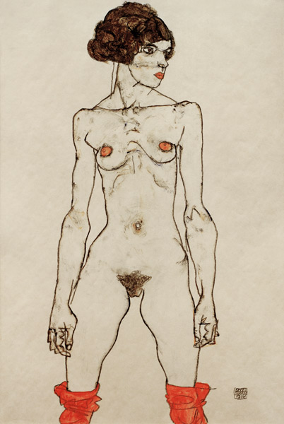 Standing Nude a Egon Schiele