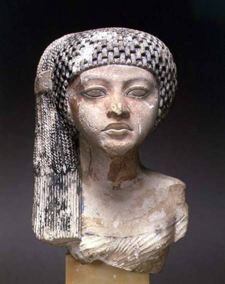 Head of a Princess from the family of Akhenaten, New Kingdom a Egizi