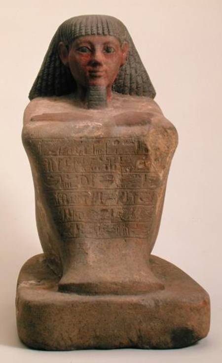 Statue of the Scribe Maaniamen, mid 15th century BC, New Kingdom a Egizi