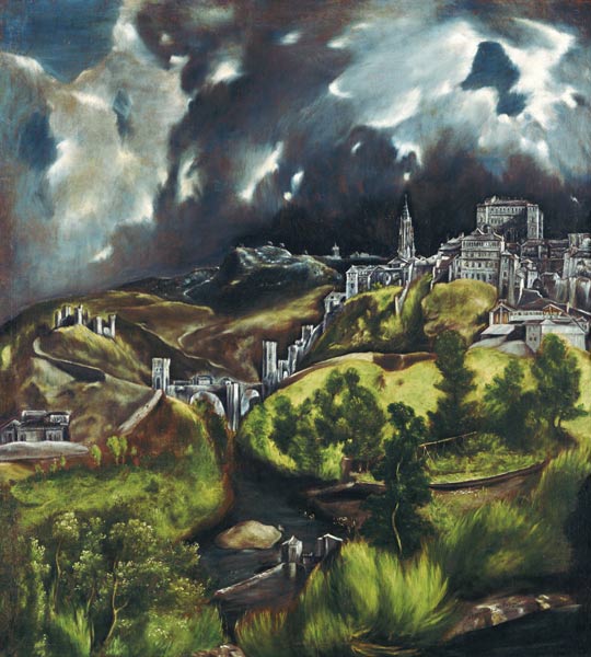 Vista su Toledo a El Greco (alias Dominikos Theotokopulos)