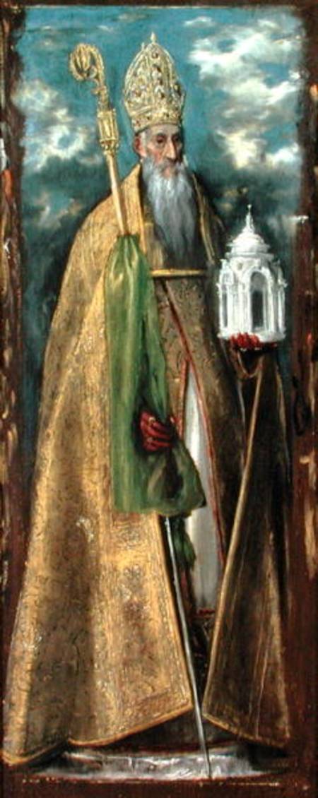 Saint Augustine of Hippo (354-430) a El Greco (alias Dominikos Theotokopulos)