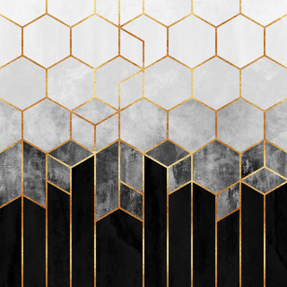Charcoal Hexagons a Elisabeth Fredriksson