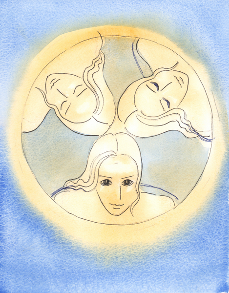 By this image, the Lord has provided a reminder that the Three Divine Persons are One God - Holy and a Elizabeth  Wang