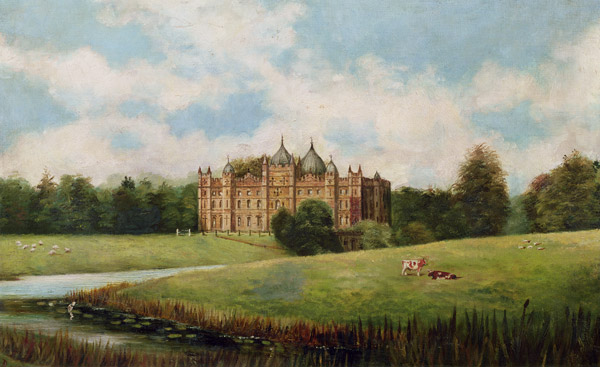 Tong Castle across the Meadows (demolished) a Scuola Inglese