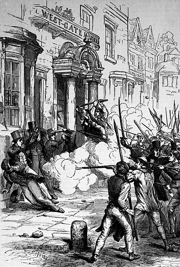 Attack on the Westgate Hotel, Newport on 4th November 1839 a Scuola Inglese