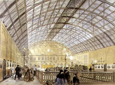 Charing Cross Station, engraved by the Kell Brother a Scuola Inglese