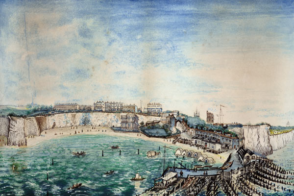 View of the Beach and Harbour at Broadstairs, Kent a Scuola Inglese