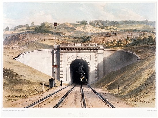 Portal of Brunel''s box tunnel near Bath a Scuola Inglese